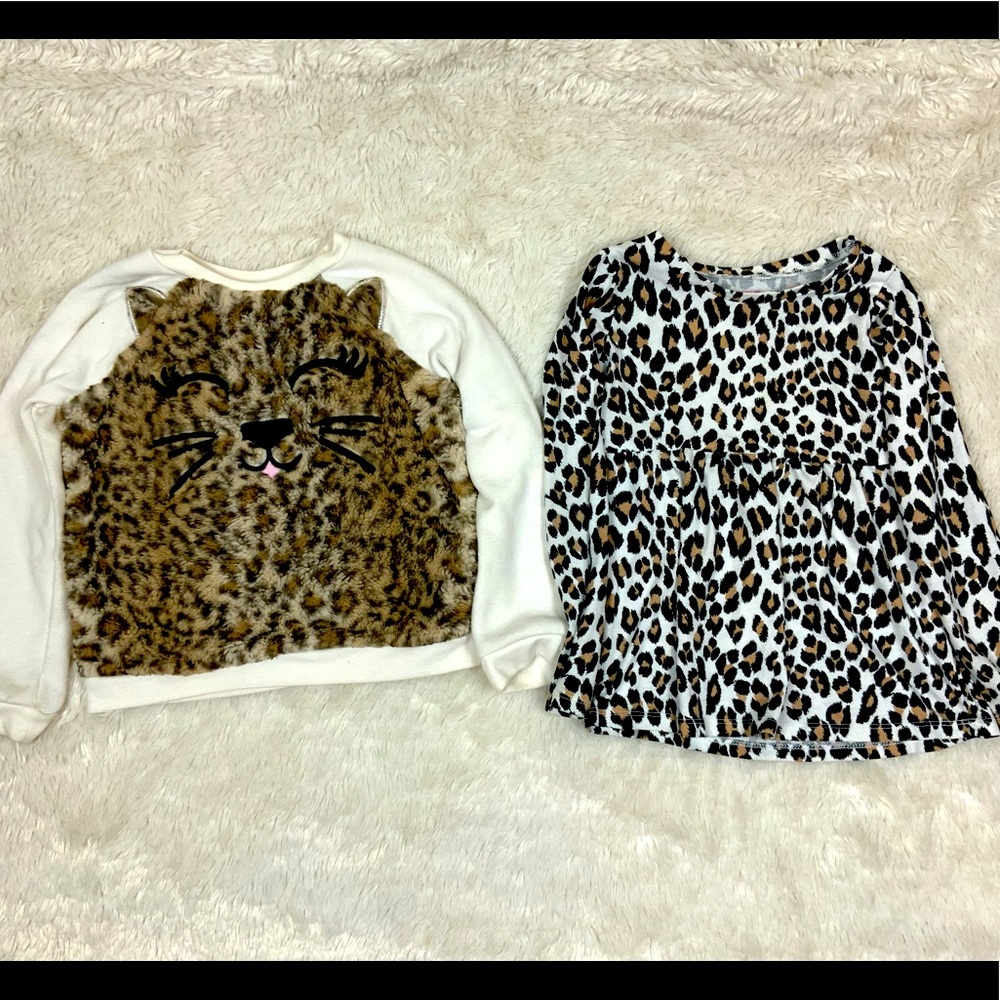 The childrens place leopard long sleeve shirts